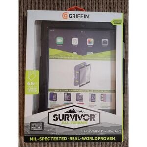 All Terrain Case Griffin Survivor 9.7 inch iPad Protector iPad Air 2 Black NIB